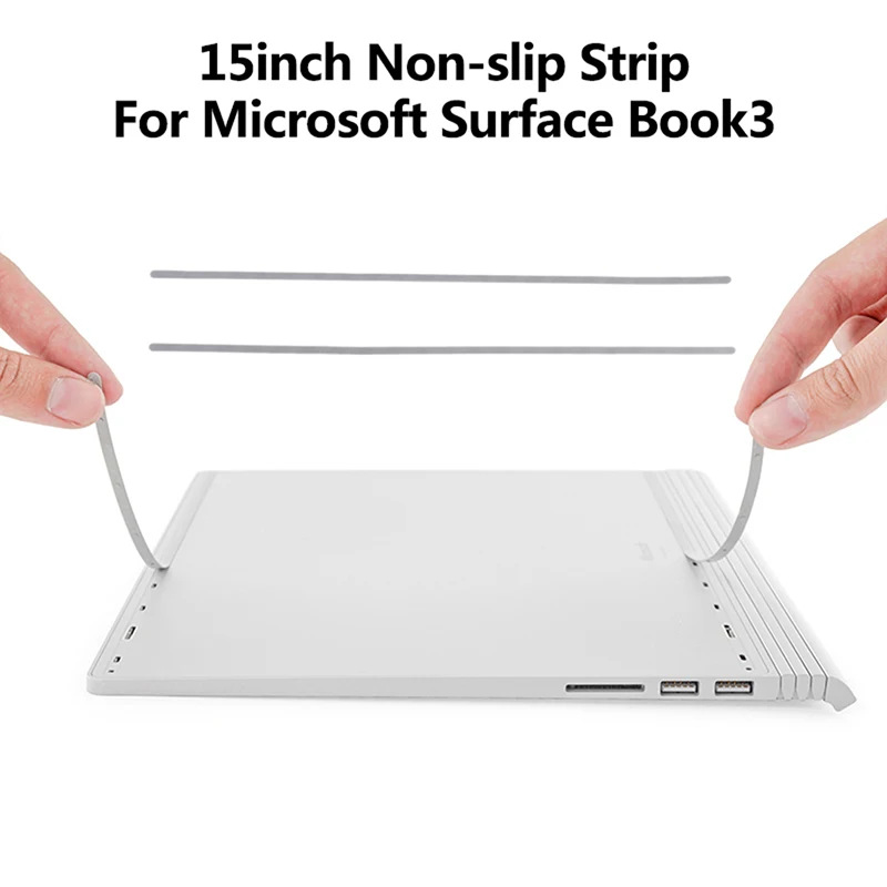 1Pc Universal 15inch Rubber Feet Bottom Non-slip Strip For Microsoft Surface Book3