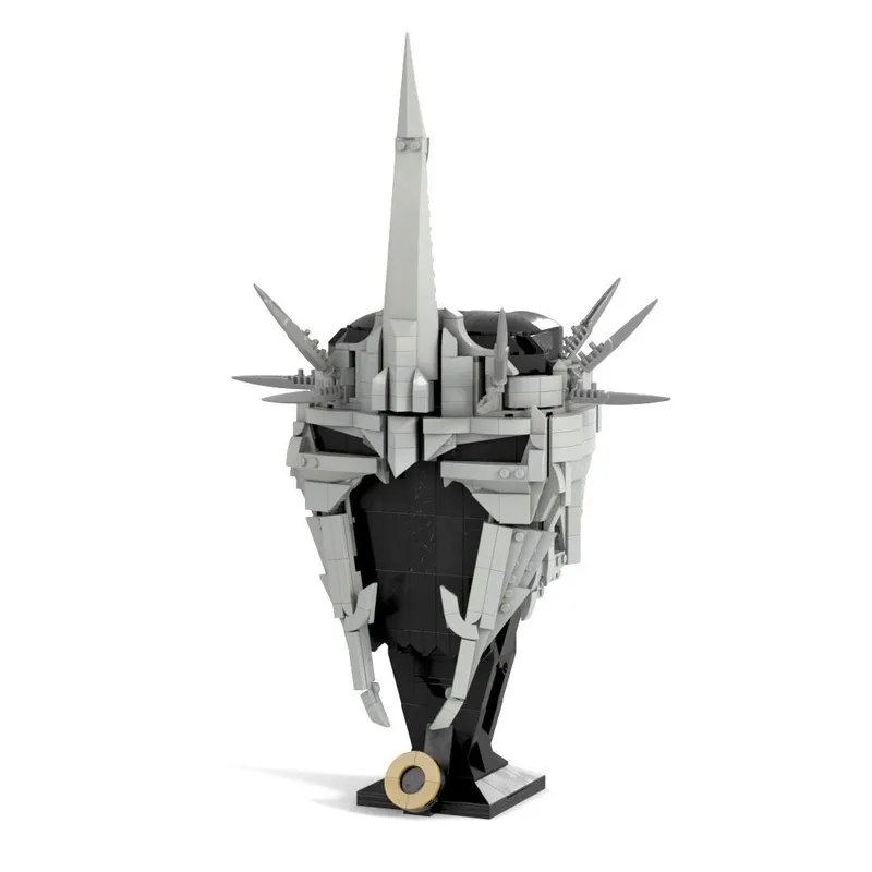927PCS MOC The Lords Of The Rings Witch King Of Angmar Helmet Furniture For Display Model Building Blocks Stacking Bricks