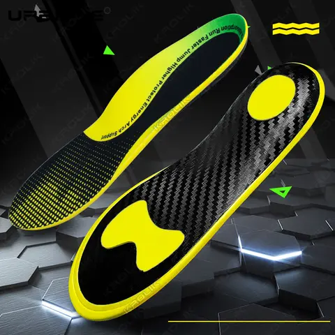 Semelles intérieures de chaussures en Fiber de carbone de qualité supérieure pour hommes et femmes, réduction d'impact de rebond améliorée, amorti de chaussure de basket-ball athlétique