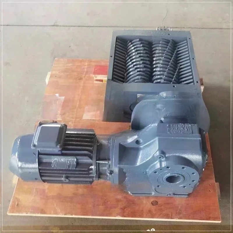 Small Double Shaft Kitchen Waste edder Efficient Crushing Knife Box for Plastic Metal Chassis Wire Rubber Disposal