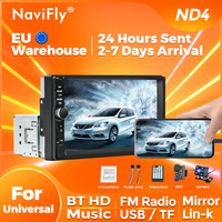 NaviFly 1DIN MP5 Player 7inch HD Touch Screen Car Radio HD Video Smart USB BT TF Card For Universal Autoradio Multimedia Player