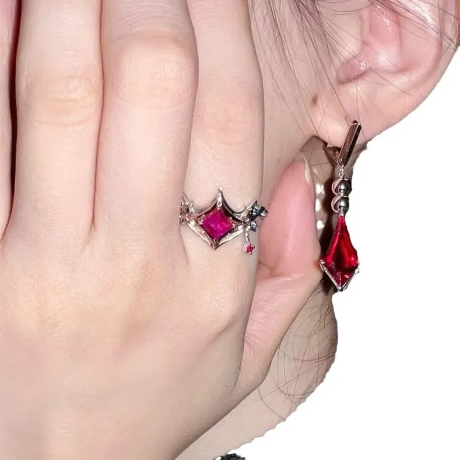 Genshin-Juego Popular Tartaglia, personajes periféricos 2D, anillo del mismo estilo, accesorios de anillo Cos, disfraces de Cosplay, accesorios DIY