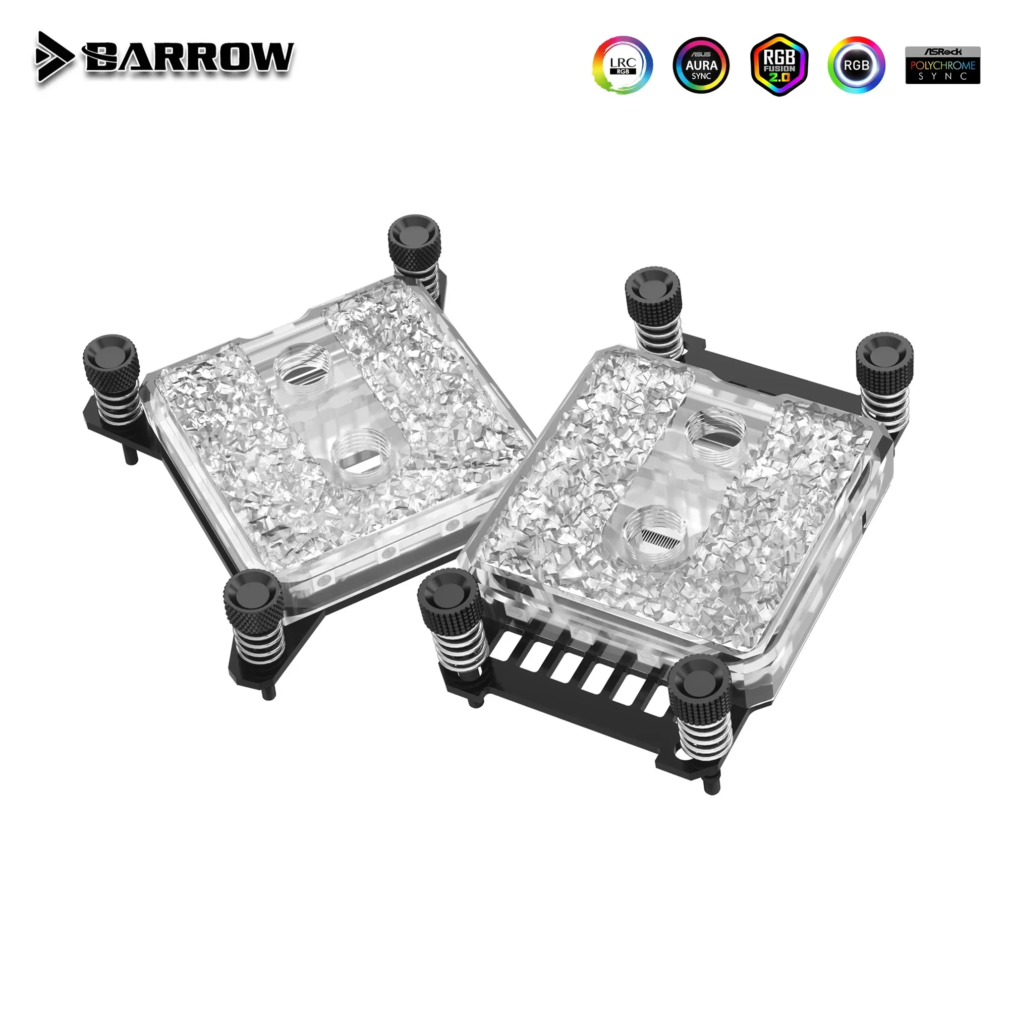 Barrow CPU Water Block Water Cooling Radiator For INTEL LGA1700 115X 2011 2066  X99 X299 / AM5 AM4 AM3 AM3+ FM2