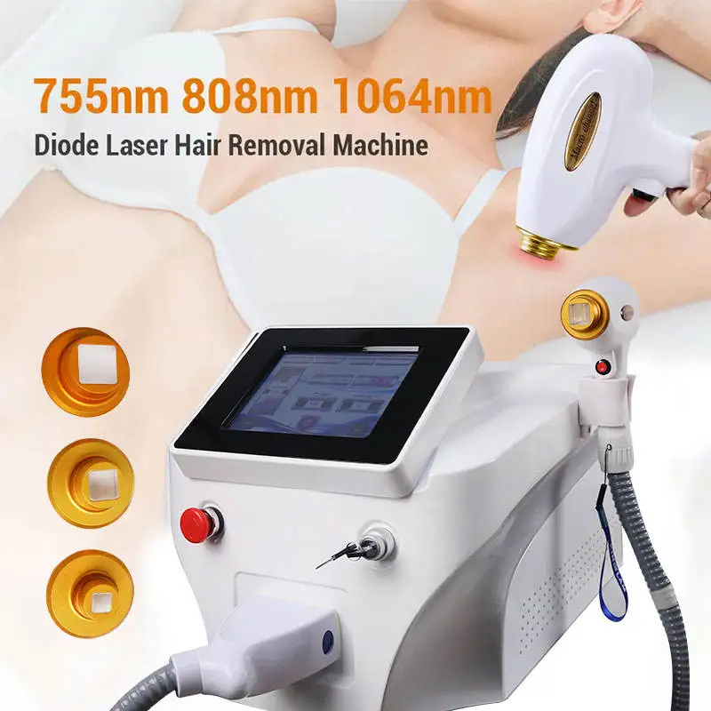 Hot Sale 3000W 808nm Hair Removal Machine Crush Hair Follicles Non-invasive Treatment Salon Beauty Machine Hair Removal