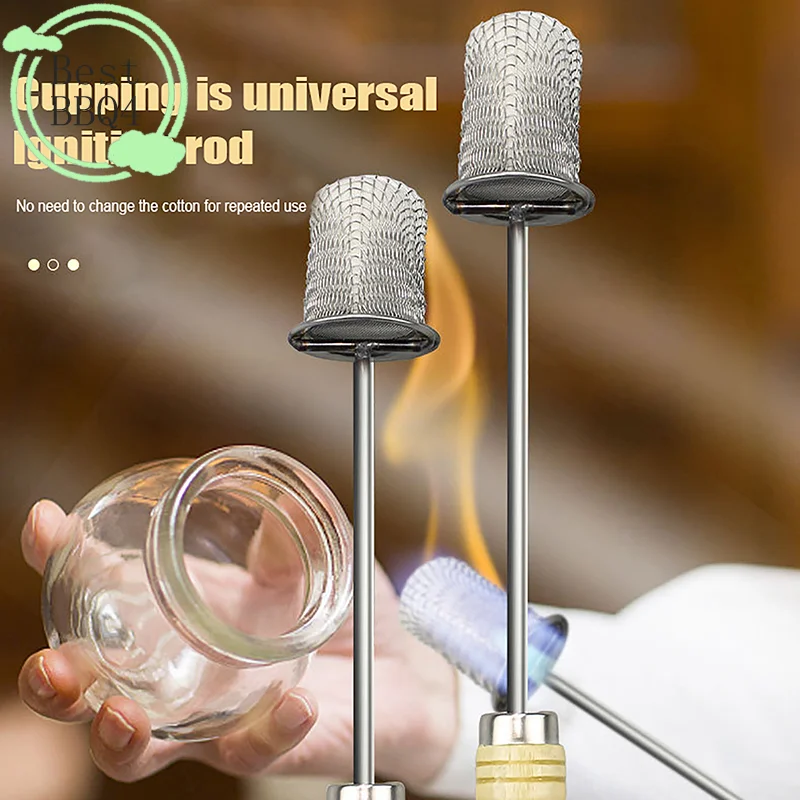(BBQ4)Massage Tool Tools Cupping Ignition Stick Tools Igniter Cotton Fire Rod Rods Massaging Ignition Stick For Cans