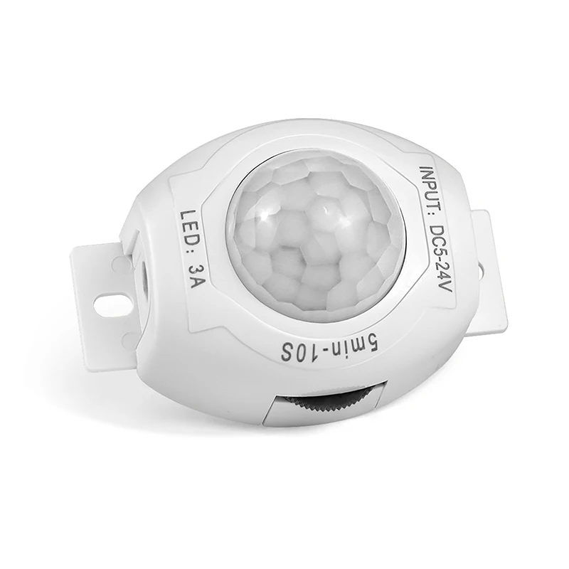 تأخير الوقت قابل للتعديل مستشعر الأشعة تحت الحمراء مفتاح الإضاءة لشريط LED DC12V 24 فولت الأشعة تحت الحمراء التعريفي كاشف LED مفتاح مستشعر الحركة