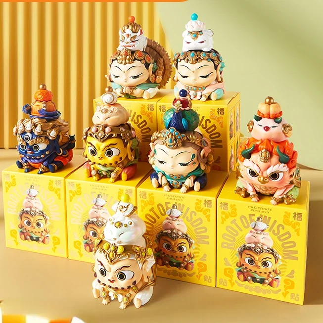 Fufutieite Huigan Hand Puppet Blind Box Ornament Good Luck Solution Museum PVC Dunhuang Bodhisattva Model Chinese Style Gift