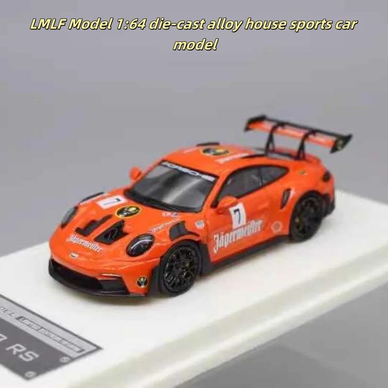 1:64 GT3 RS dwudrzwiowy hardtop 992, model samochodu sportowego z odlewu stopu, zabawka dla nastolatków, dekoracja dla dorosłych, prezent urodzinowy.