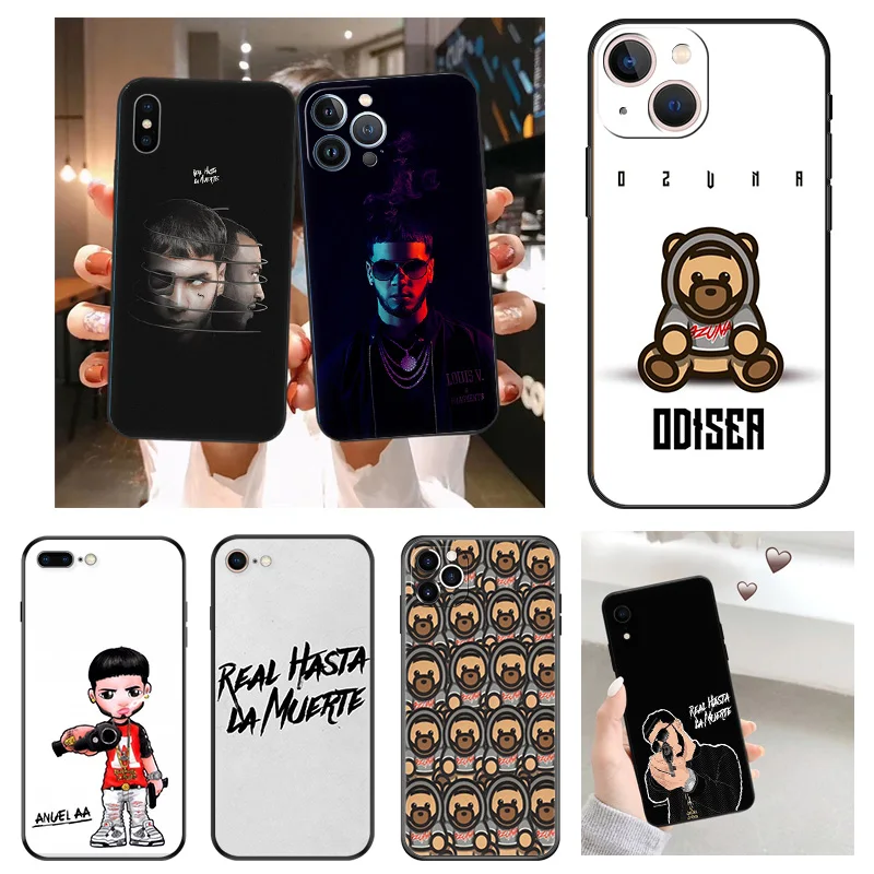 Silicone Soft Phone Cases Cover for iphone 15 Plus 14 13 12 11 Pro XS Max Mini X XR 7 8 SE 15Pro Ozuna Rapper Anuel AA Fundas