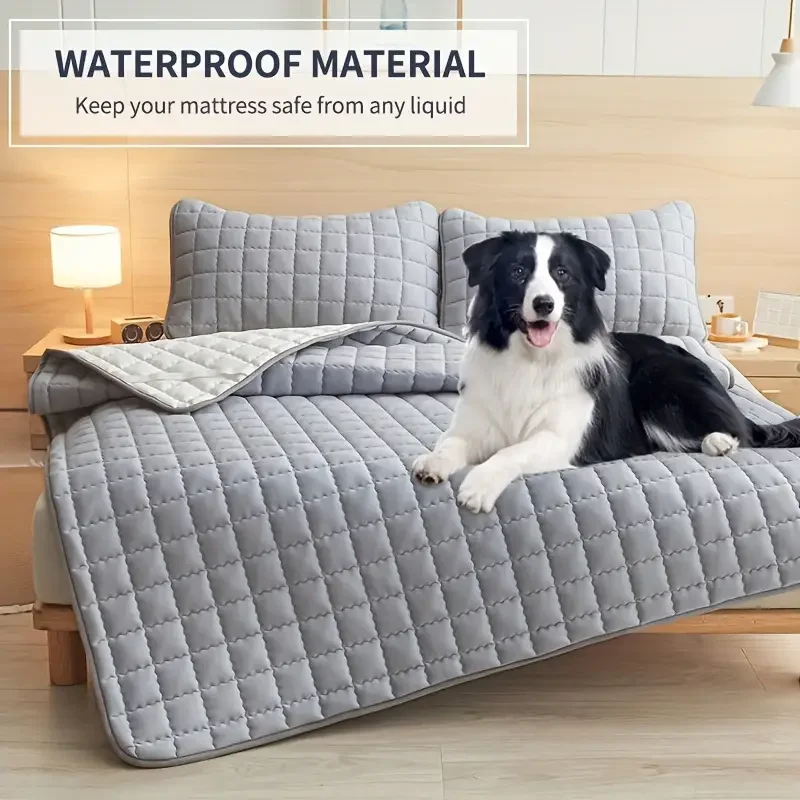 1pc Waterproof Soft Mattress Cover, Warm And Soft Mattress Protector, Diaper Proof Foldable Household Bedding (Without Pillowcas
