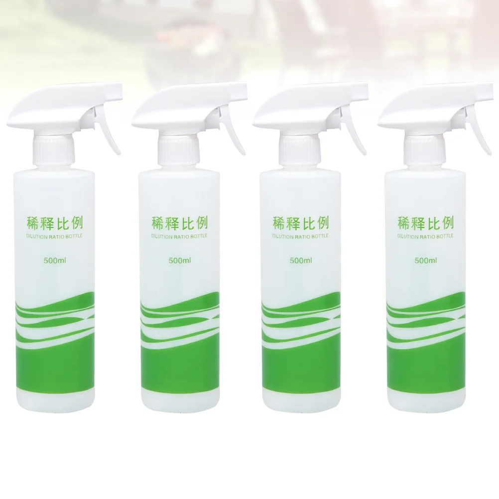 

4pcs 500Ml Cleaning Spray Bottles With Dilution Marks Fine Mist Empty Sprayer For Home Garden Salon Liquid Solution Dispenser
