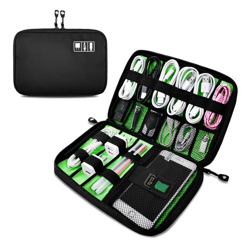 Cable Organizer System Kit Case USB Data Cable Earphone Wire Pen Power Bank Storage Bags Digital Gadget Devices Travel 2023 Gift