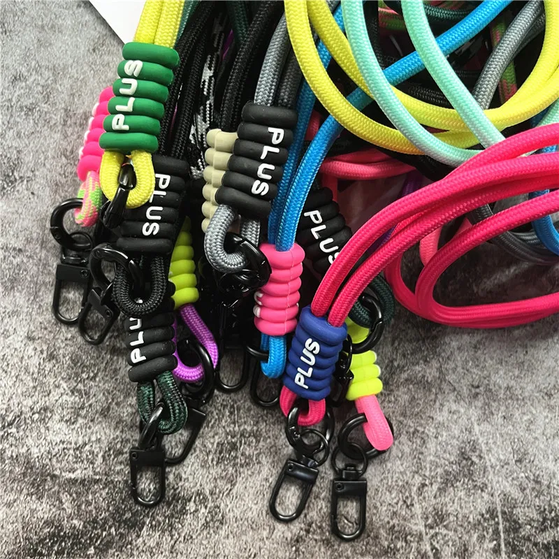 Phone Lanyard Neck Strap Keychain Color Lanyards ID Badge Holder Metal Keyring Key Holder for Keys Upgrade Mobile Accessories