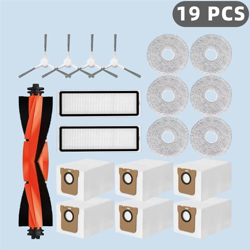 دائم ل Xiaomi روبوت فراغ X20 + / X20 زائد استبدال الملحقات الرئيسية الجانب فرشاة فلتر Hepa ممسحة القماش كيس لجميع الغبار