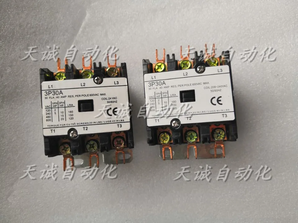 

Original Imported 3-phase Air Conditioning Compressor AC Contactor 3P30A 24V 220V From The United States