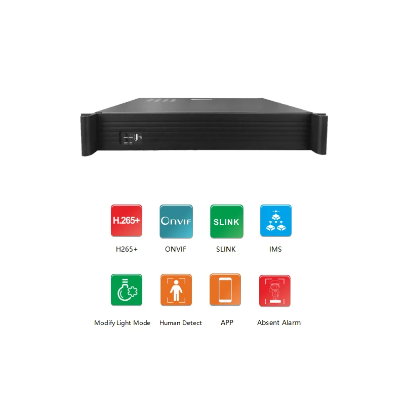 4K 8MP 64채널 NVR 네트워크 비디오 레코더 모션 알림 원격 접속 지원
