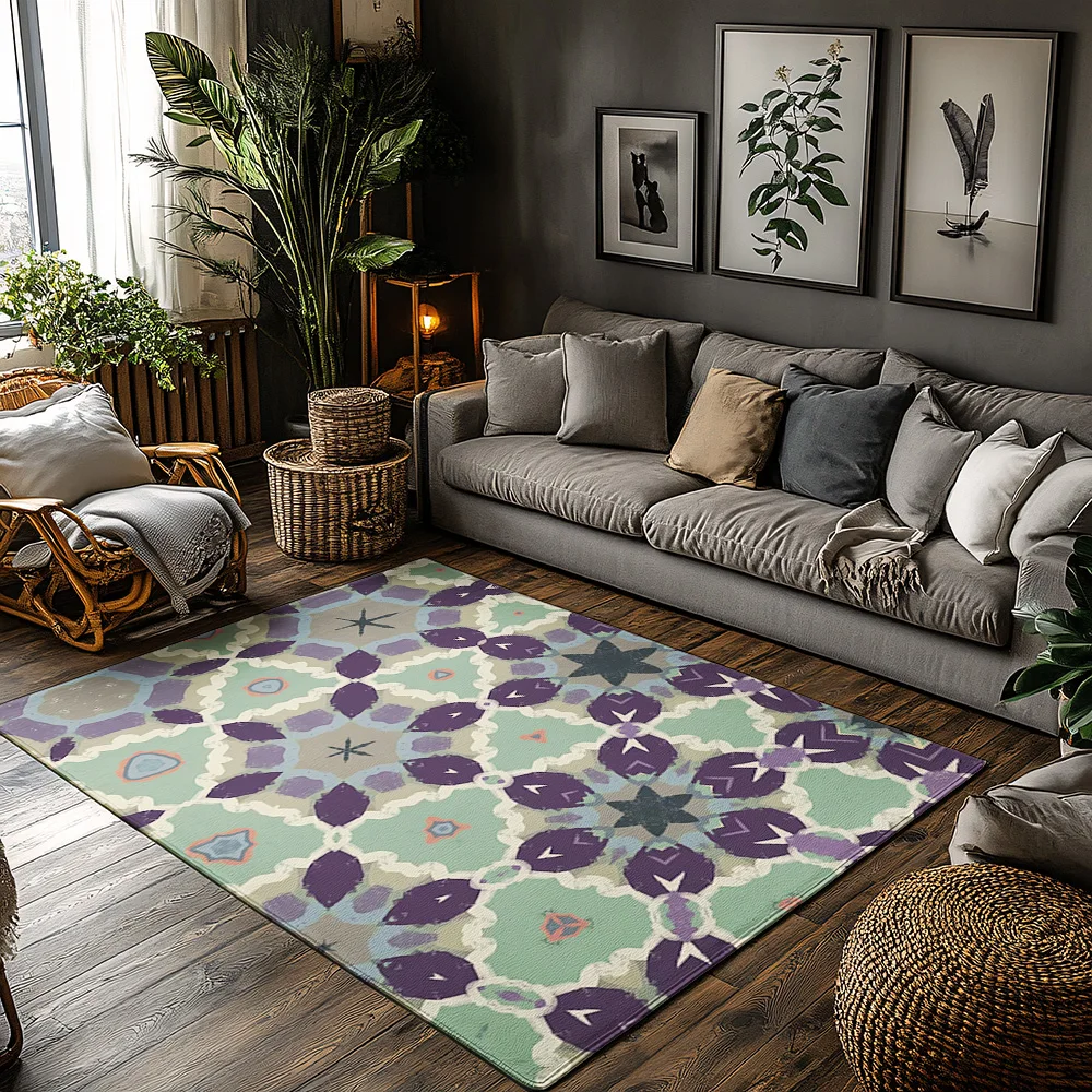 

Моющиеся напольные коврики Внутренние входные коврики Нескользящий коврик Современный абстрактный узор Домашний декор Коврики Гостиная Кухня Пол