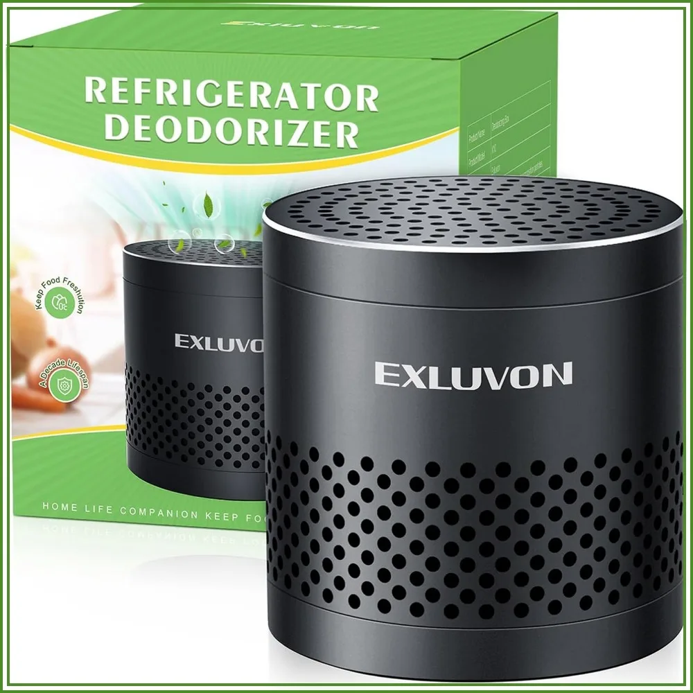 Fridge Odor Eliminator, 10-Year Lasting, More Effective Than Baking Soda, Stainless Steel, for Home, Kitchen, Closet, Car
