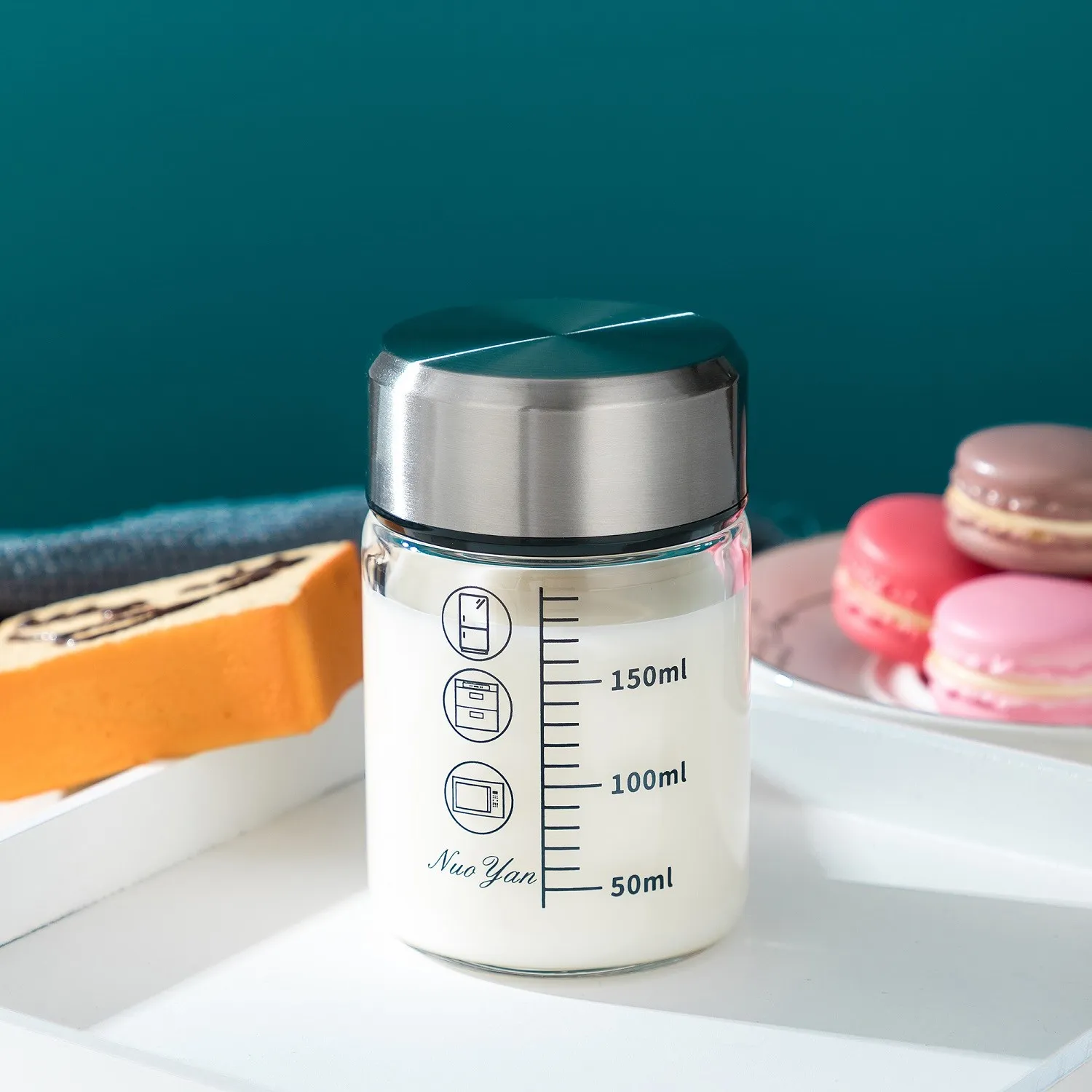 

Портативная стеклянная чашка для молока с крышкой для женщин, устойчивая к микроволновой печі, прямая чашка для соевого молока, воды, китайские чашки Sle, чистая Fleur