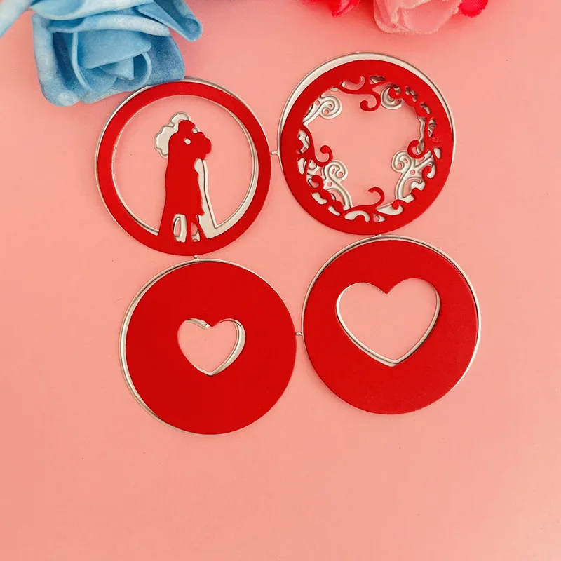 valentine lower round heart shape die Metal Cutting Dies DIY Scrapbook Paper Cards Embossing Craft Die Cut handmade craft