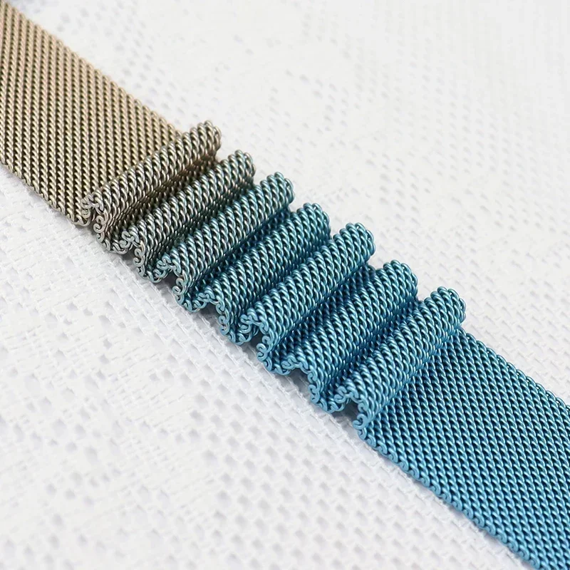Milanese loop For Apple Watch straps 45mm 44mm 40mm 41mm 42mm-46mm starlight bracelet iwatch series 8 7 6 5 SE 9 10 Ultra 2 49mm