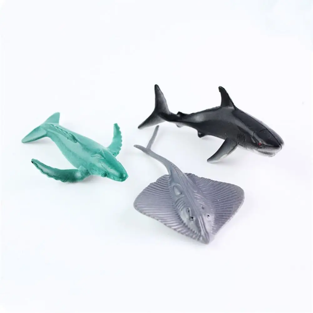 

24pcs/lot Gift Sea Creatures 6CM Ocean Animals PVC Simulation Animal Model Toys Marine Animal Action Figures