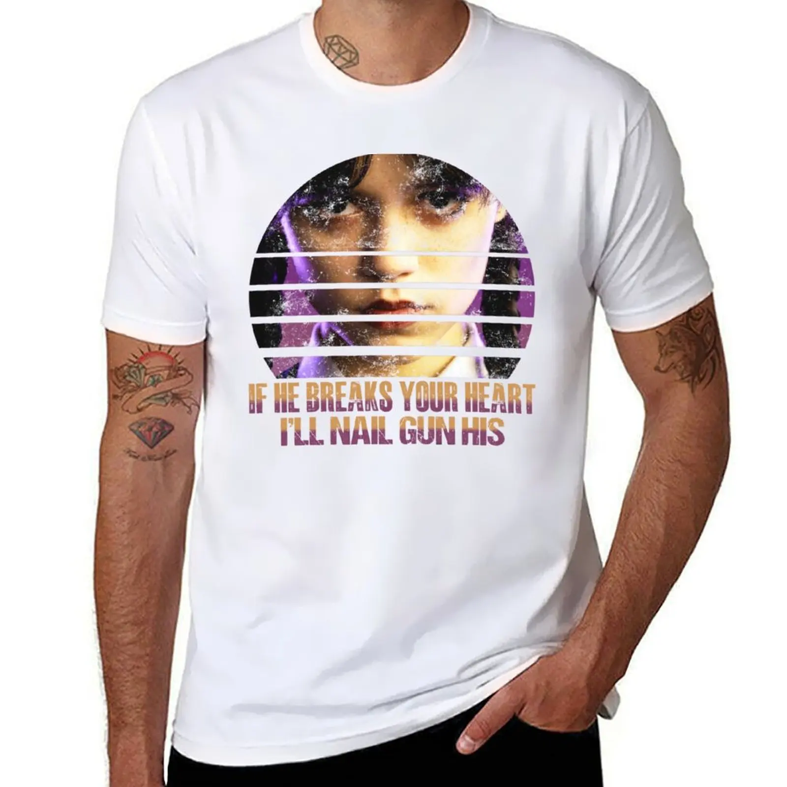 

If he breaks your heart T-Shirt t shirt for man t shirts for man graphic funny T-Shirt