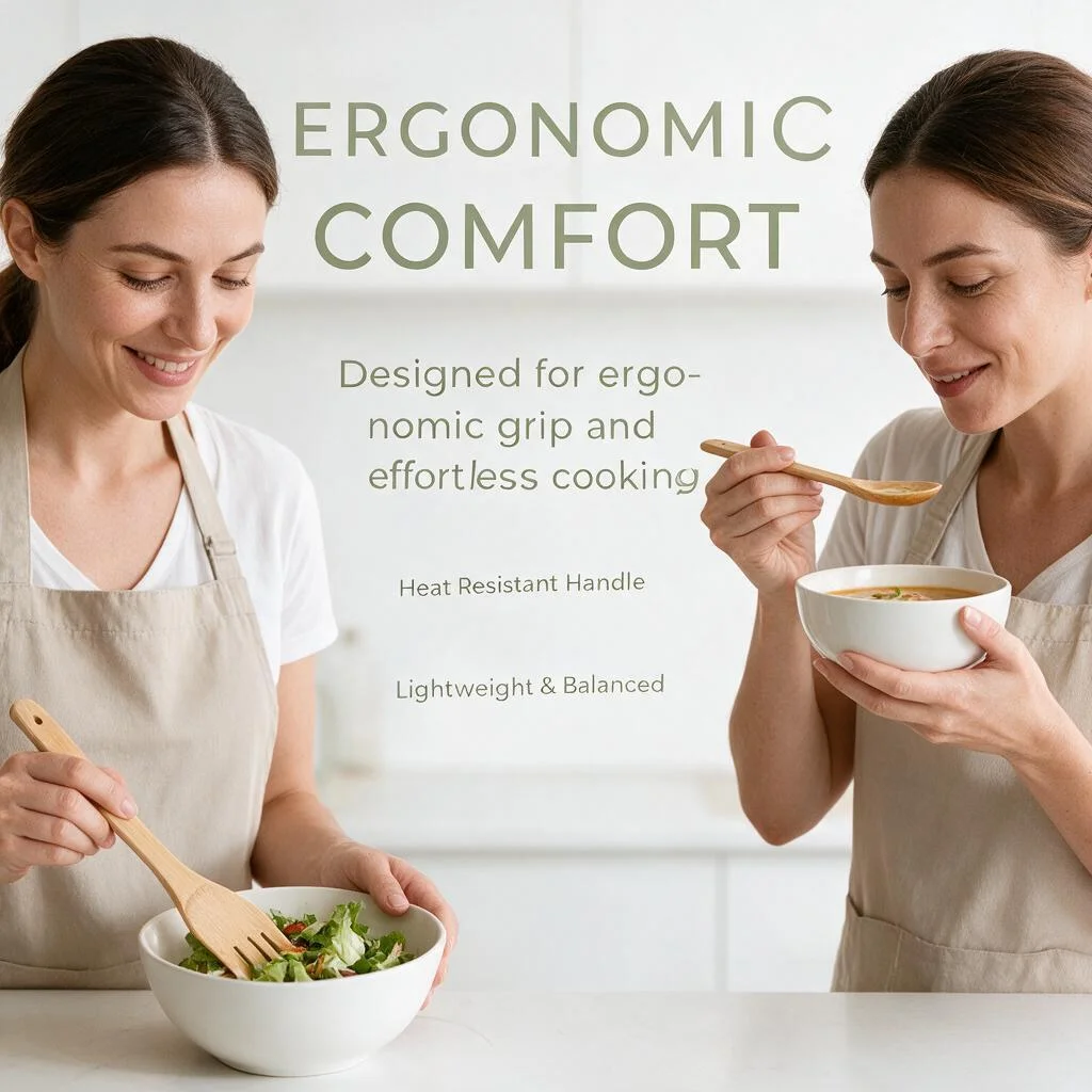 7-Piece Natural Bamboo Kitchen - Induction Cooker recension och pris