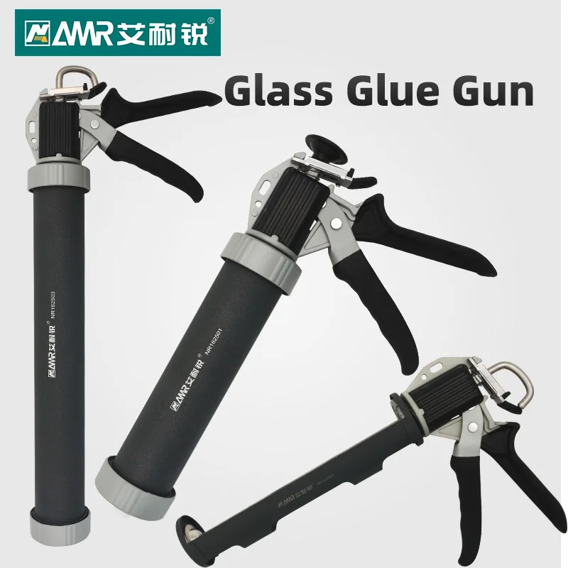 AMR 9 inch 15 inch Heavy-Duty Caulking Gun Aluminum Alloy Manual Caulk Gun for Windows Doors Household DIY Construction Tools