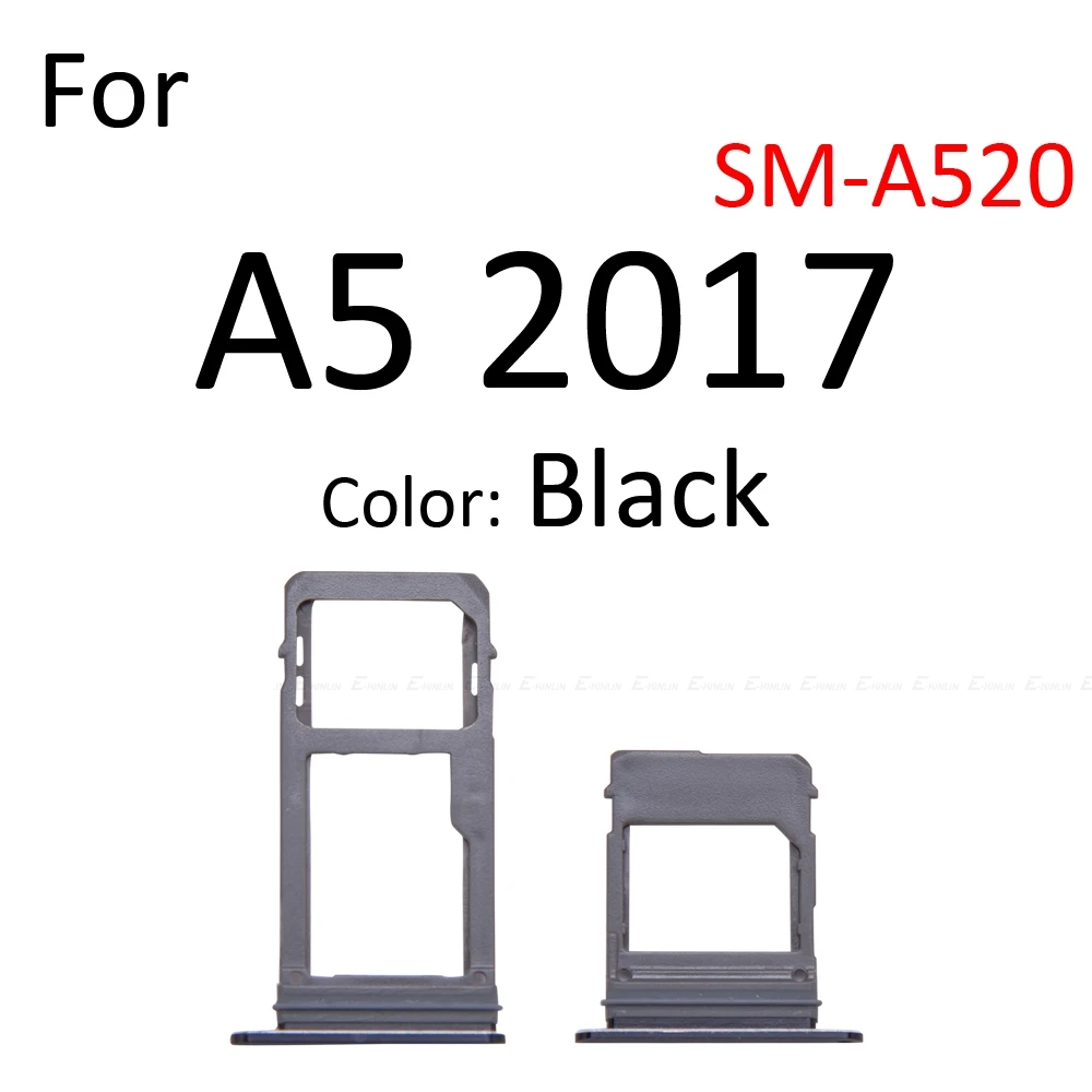 Sim Card Socket Tray Reader Holder Connector Micro SD Adapter Container For Samsung Galaxy A7 A5 A3 2018 2017 A750 A720 A320