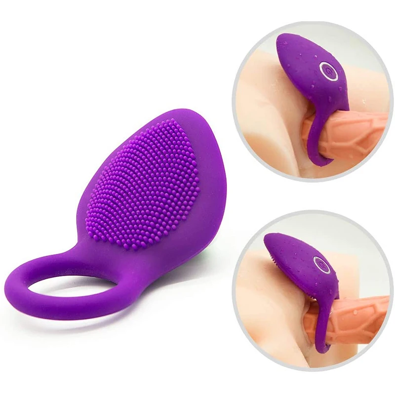 Wearable Vibrating Cock Ring Sex Toy For Men Delay Ejaculation Stronger Erection Penis Sleeve Women Clit Stimulator Massage Tool