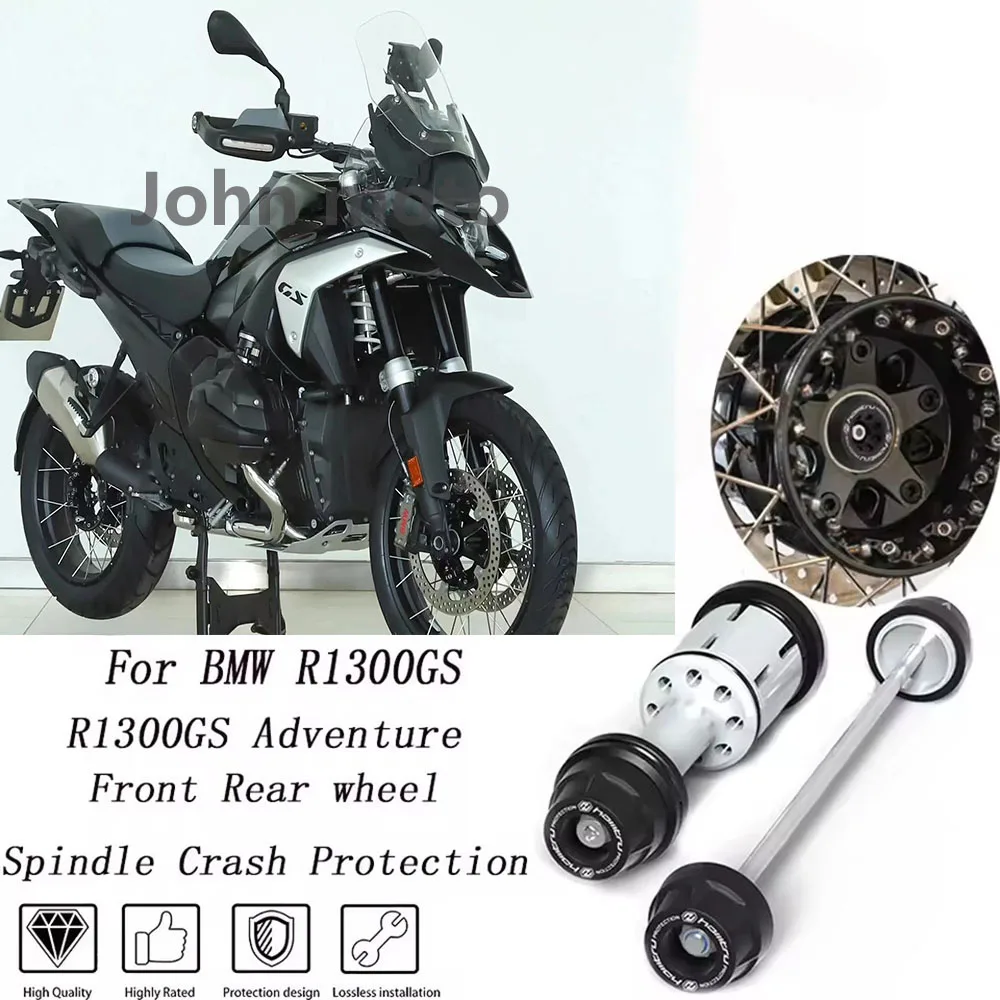 

Front Rear wheel Spindle Crash Protection For BMW R1300GS R1300GS 2023-2026 Adventure Front Rear wheel Protection