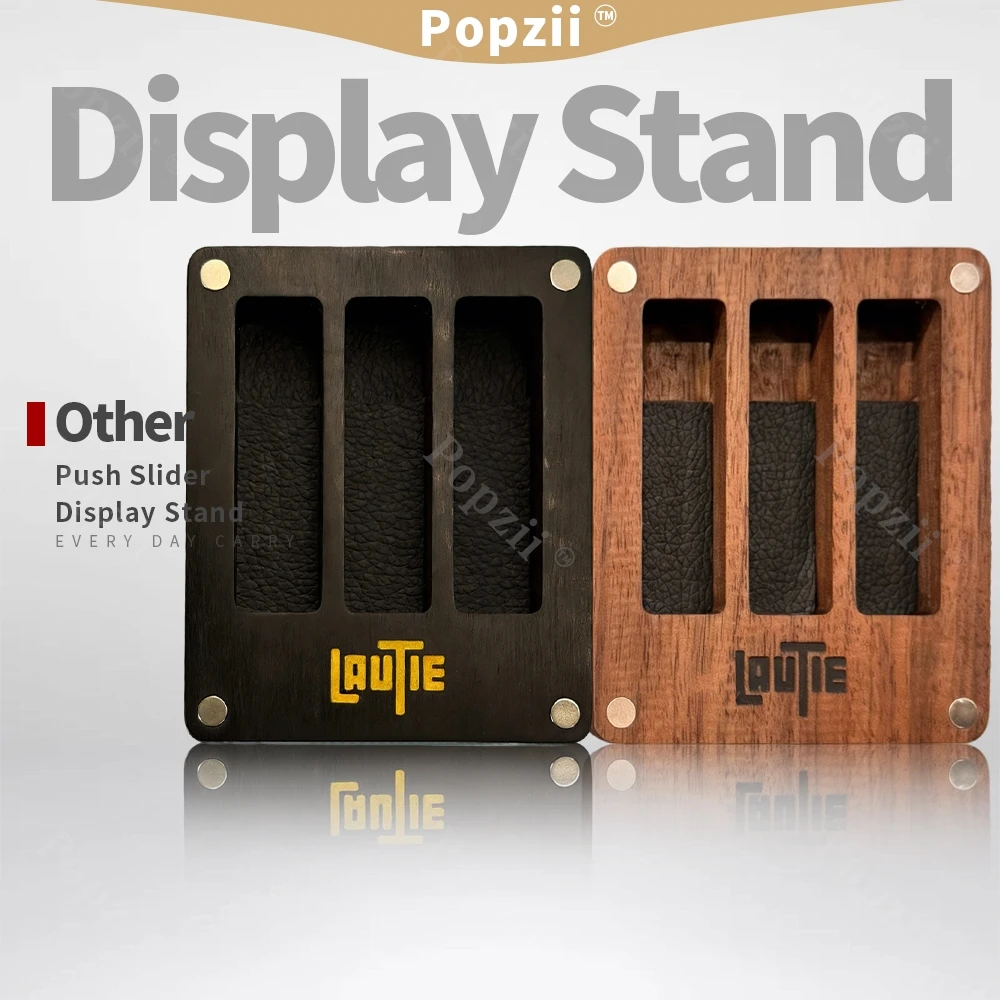 Jouets Fidgeting LAUTIE Choc, présentoir EDC en bois, cadre, Gadget Cool, ornement de Table EDC