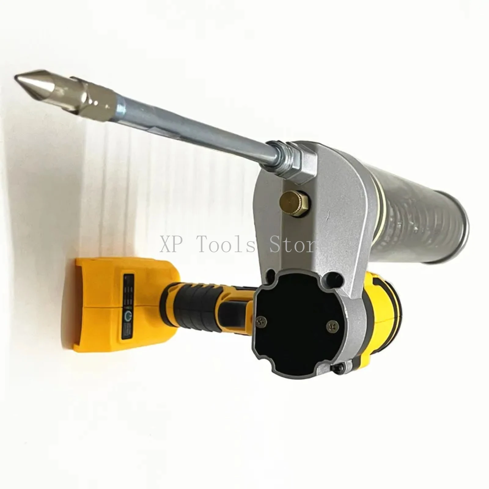 Brushless Electric Grease Gun For DeWALT 20V Battery 10000PSI High-Pressure Automatic Oil Injector For Excavators Power Tools