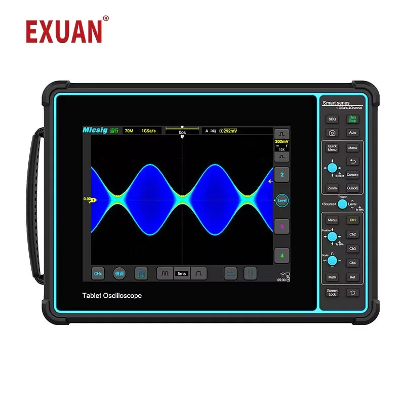 

Micsig STO1004 Oscilloscope Digital Flat Panel Oscilloscope 4-channel 100M Bandwidth Handheld Full Touch Smart Series Decoded