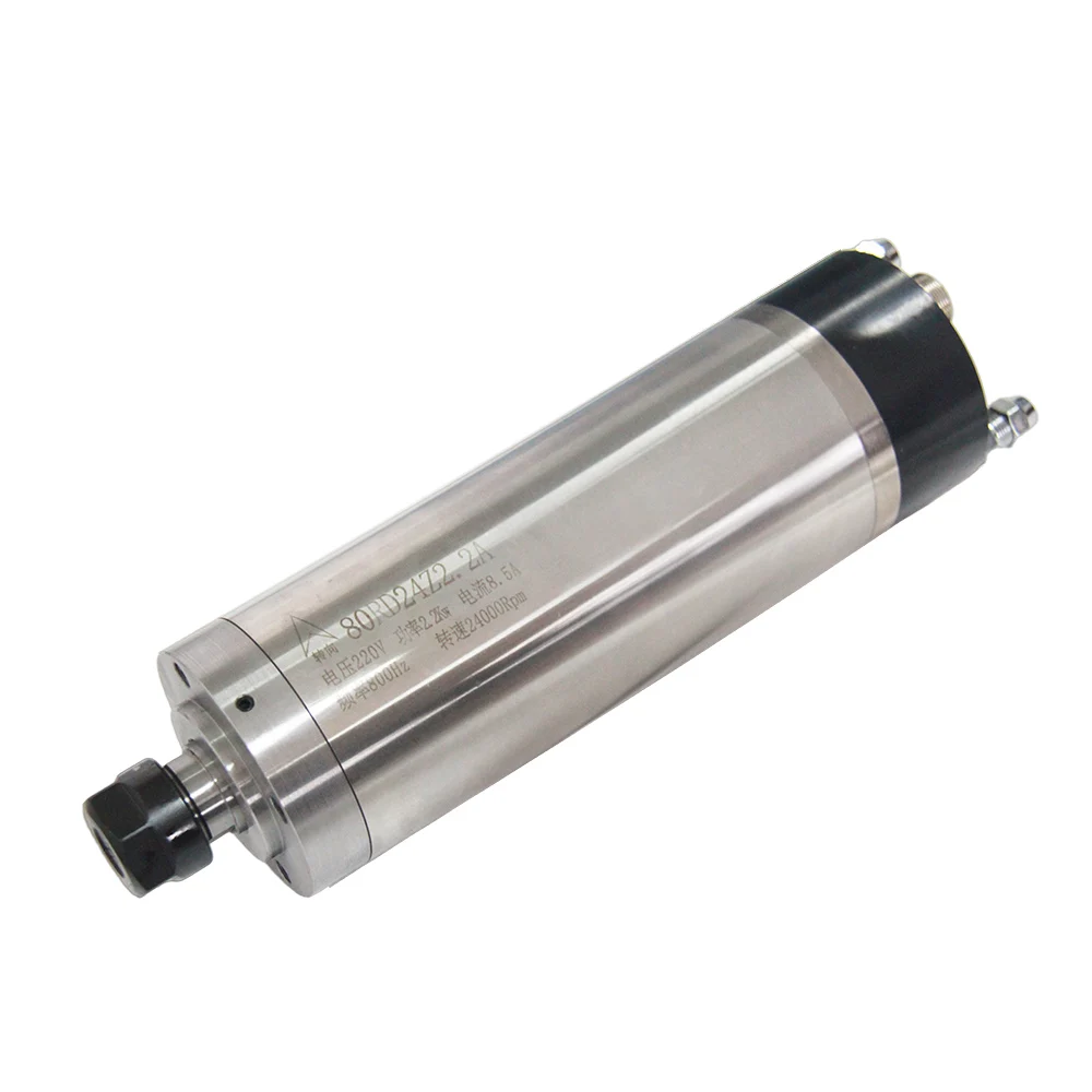 

New 2.2kw ER20 Water-Cooled CNC Spindle Motor 80RD for Stone Engraving & Metal Bearing Spindle