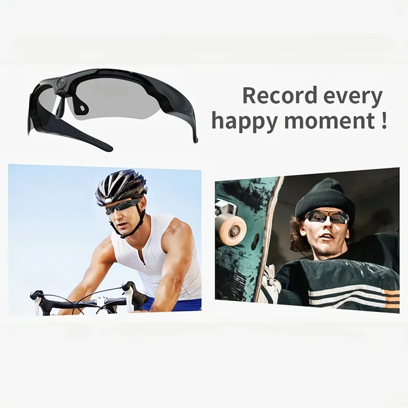 

1080P HD Video Camera Smart Glasses Outdoor Bicycle Motorcycle DVR Mini Sport Camera Surveillance Portable Recorder Sunglasses