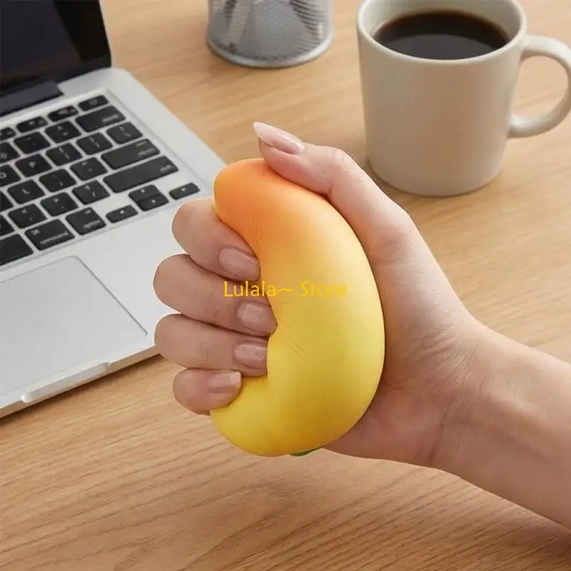 Y4QA Flour Ball Peach Stress Ball Squeeze Toy With Realistic Lookings And Gentle Slow Rising Pinch Toy For Adult Kids Calming