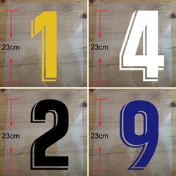 High 23cm Customized Number for Clothes, Basketball Volleyball Football Number Iron on Patch Number 0-9# Heat Transfer Sticker