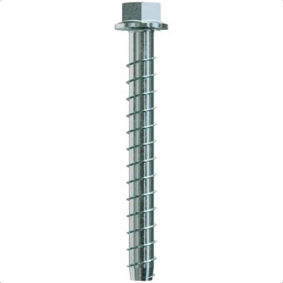 

THDB62600H 5 8 Inch x 6 Inch Hex Washer Head Zinc Plated Titen HD HeavyDuty Screw Anchor for Concrete Easy Installation Pack of