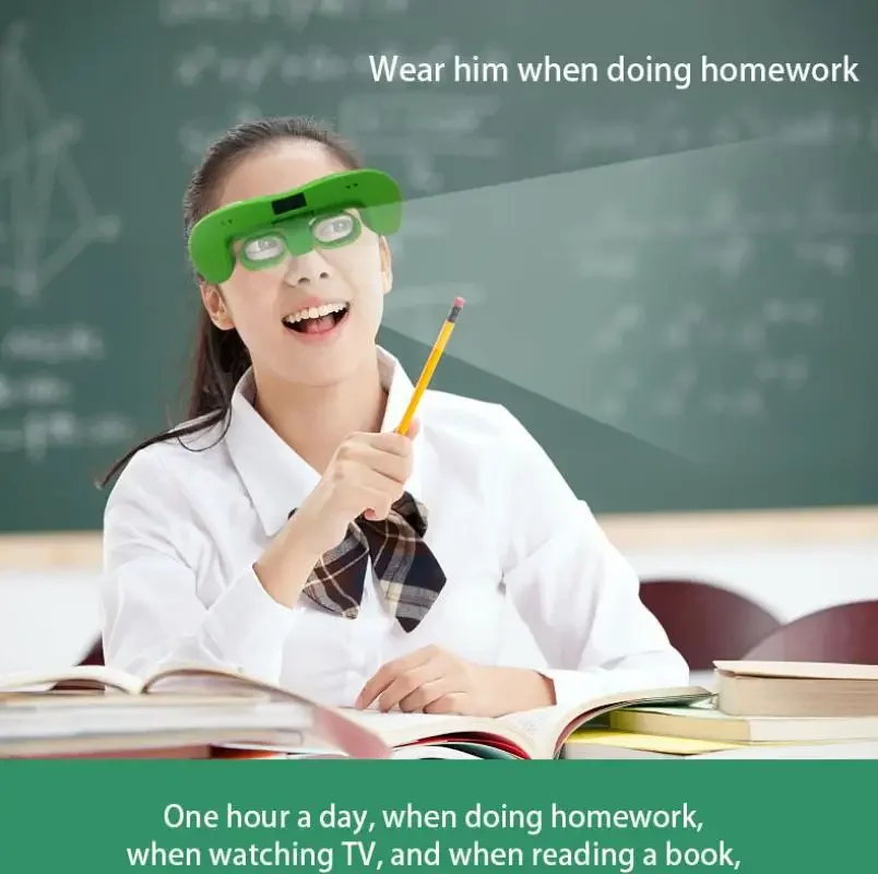 Reverse shot mirror Vision training Myopia adjustment Double-sided mirror Automatic adjustment Children's eye rollover