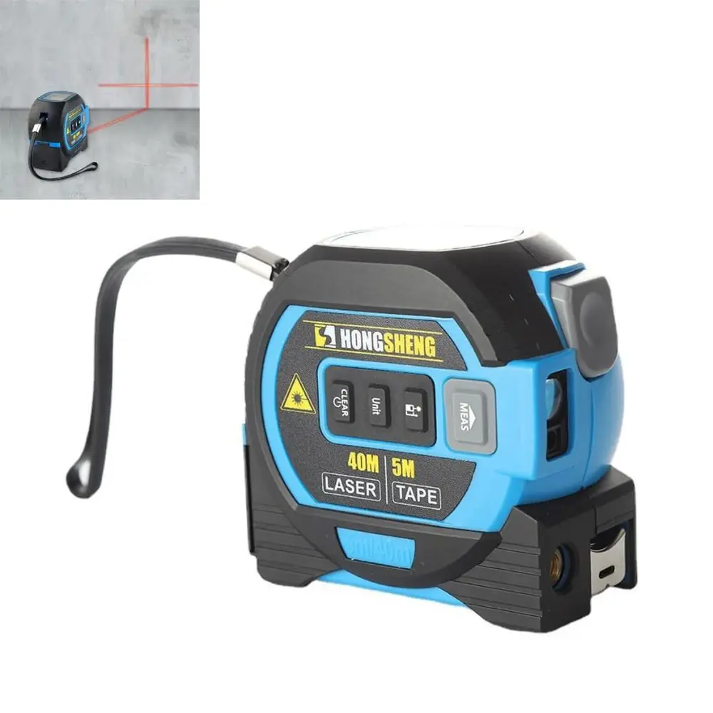 

New 3 In 1 Laser Measure Tape Measure Digital 40m LCD Digital Rangefinder Digital 60m Infrared Ruler