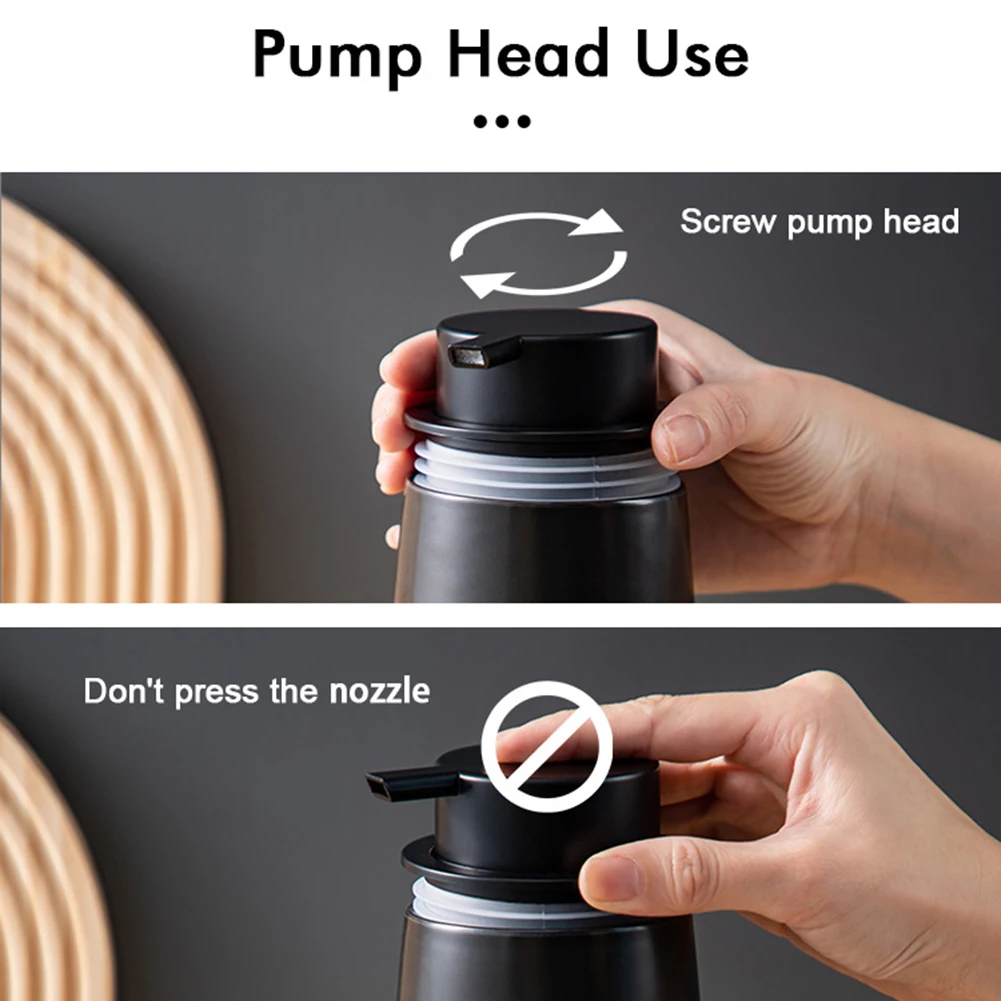 Distributeur de savons liquides à main en céramique, bouteille anti-fuite, conteneurs cosmétiques de Type presse pour usage familial et hôtel, conteneurs de Gel douche