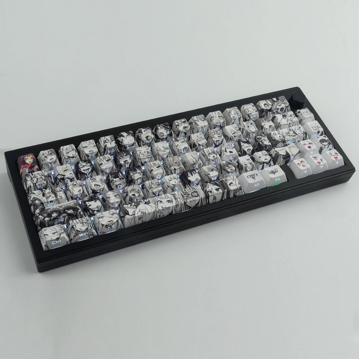 Ahego Side Backlight Set Keycaps 128 Keys PBT Cherry Profile DYE-SUB For MX Switch Wooting Mechanical Keyboard ISO ANSI Layout