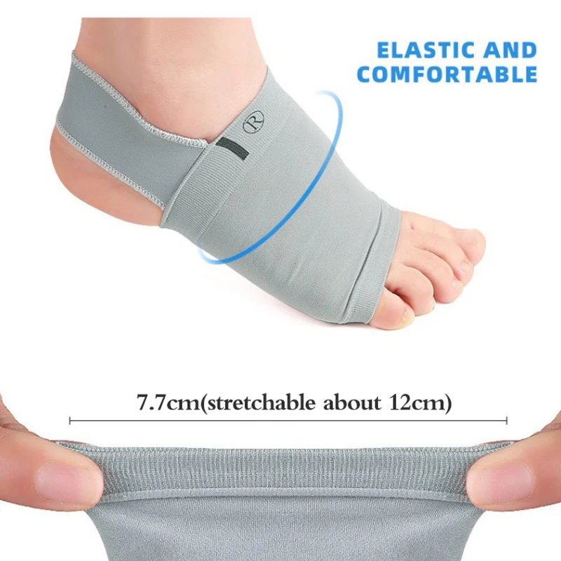 2Pcs Arch Support Sleeves Plantar Fasciitis Heel Spurs Strap Foot Care Flat Feet Relieve Pain Sleeve Socks Orthotic Insoles Pad