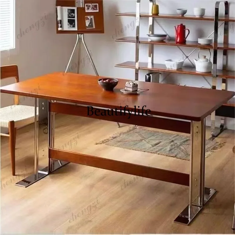 P182 P182 Japanese Solid Wood Office Desks Mid-Century Creative Design Study Computer Desk Rectangular Writing Desk Office Furni
