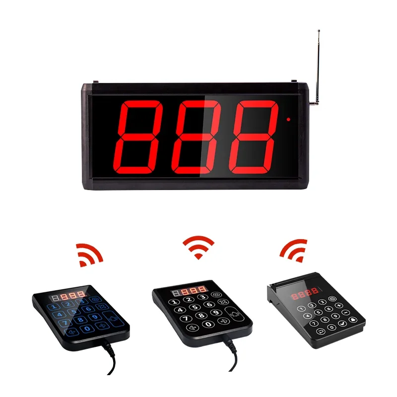 Wireless Kitchen Calling System Keypad Transmitter Watch Pager receiver Wireless pager for Restaurant