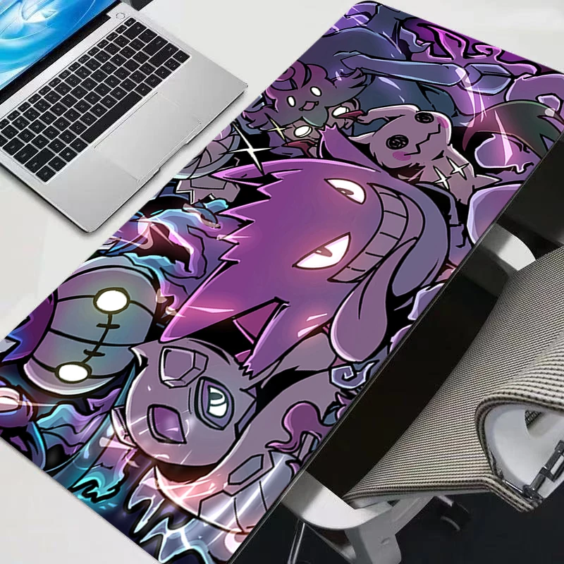 Kawaii Pokemon Pikachu Gengar Mouse Pad Anime Cute 90x40cm Gamer Computer rug Desk Mat Keyboard Gaming Accessories Mousepad