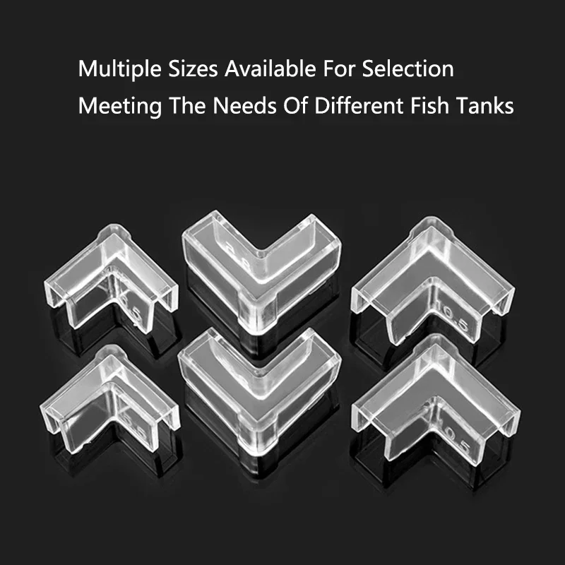 4pcs 5mm Plastic Anti-collision Fish Tank Corner Protector Adhesive Free Protective Cover Aquarium Accessories image 3