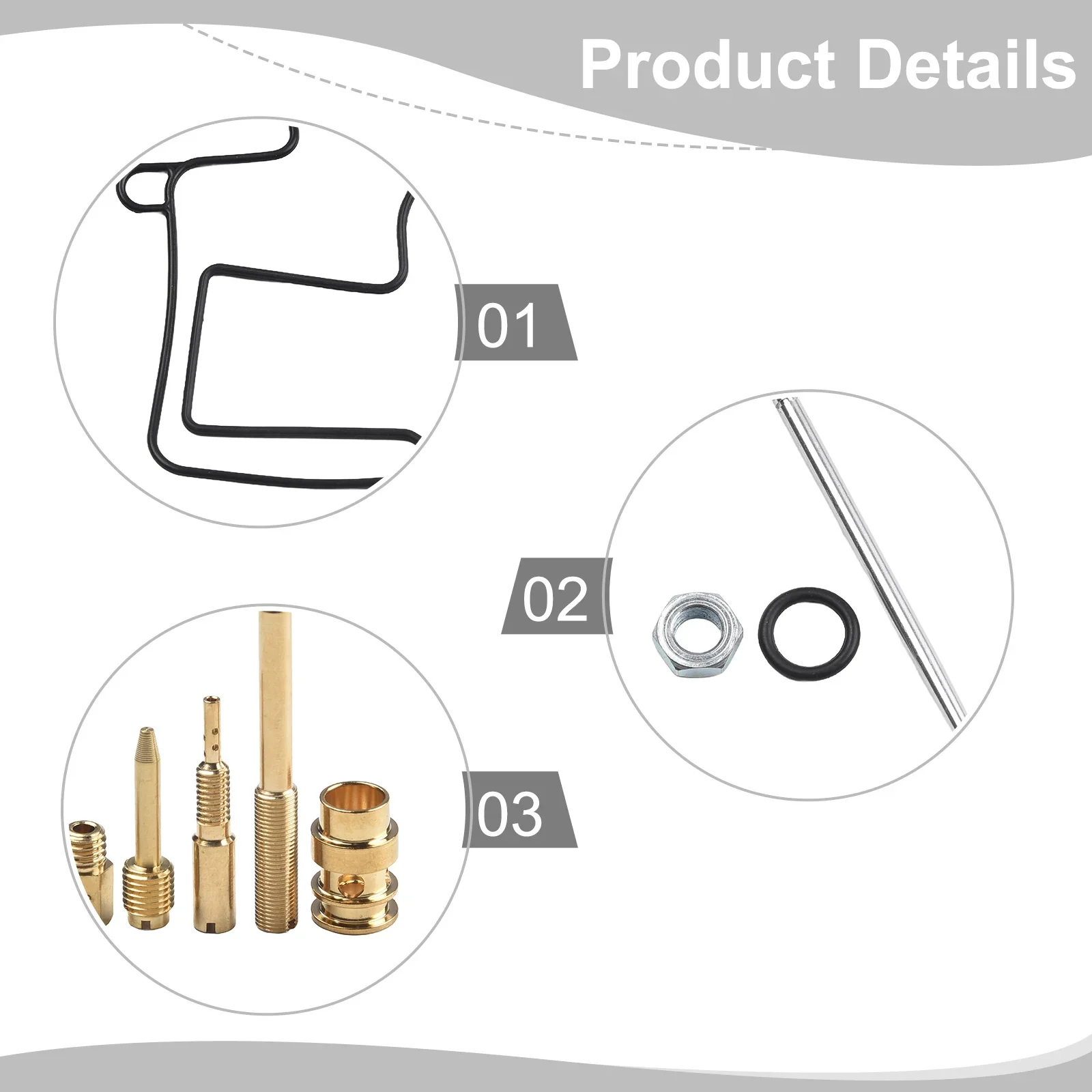 Carburetor Rebuild Kit Jet Gasket Set For Honda CR125R 2004-2007 M Ikuni TMX 38 Carb Repair Set Motorcycle Parts Accessories